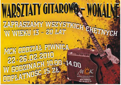 Warsztaty gitarowo-wokalne