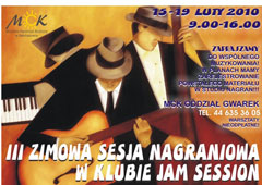 III zimowa sesja nagraniowa w klubie jam-session