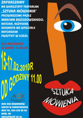 Warsztaty teatralne - Sztuka mówienia